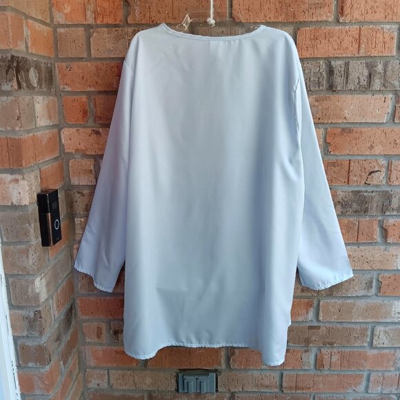 J. C Fashion Womens Top Blouse Long Sleeves Blue Dragonfly Print Size 2XL - Picture 3 of 9